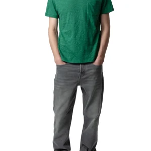 Camiseta Stockholm Flamme Skull Block Yerbabuena