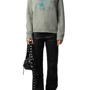 Sudadera Upper Blason Flowers Khaki