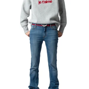 Sudadera Oscar Pmo Je T'Aime Floc Gris Chino Claro