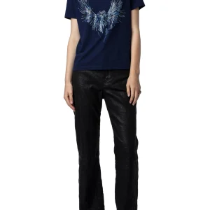 Camiseta Marta Eagle Strass Marino