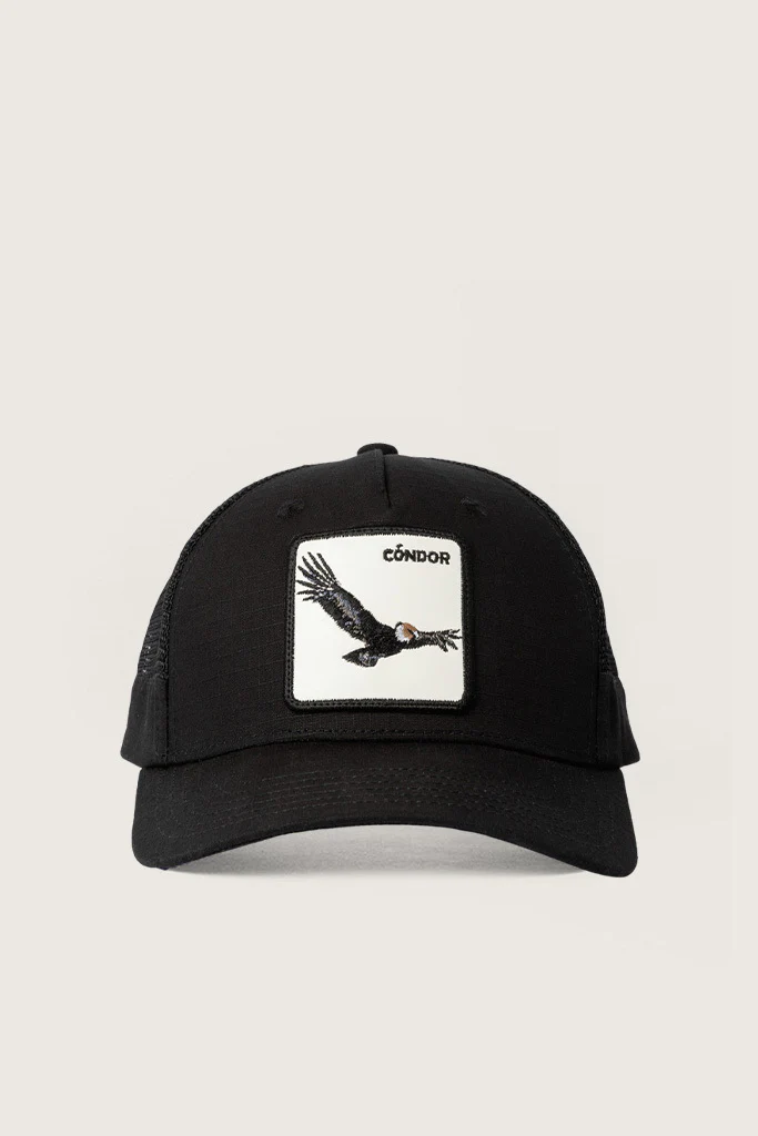 Jockey Cóndor Ripstop Algodón Orgánico Negro