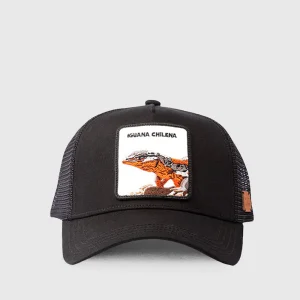 Jockey Iguana Chilena Algodón Orgánico Negro