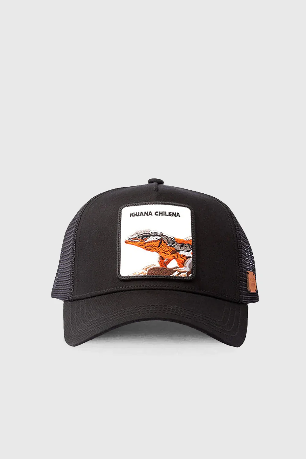 Jockey Iguana Chilena Algodón Orgánico Negro