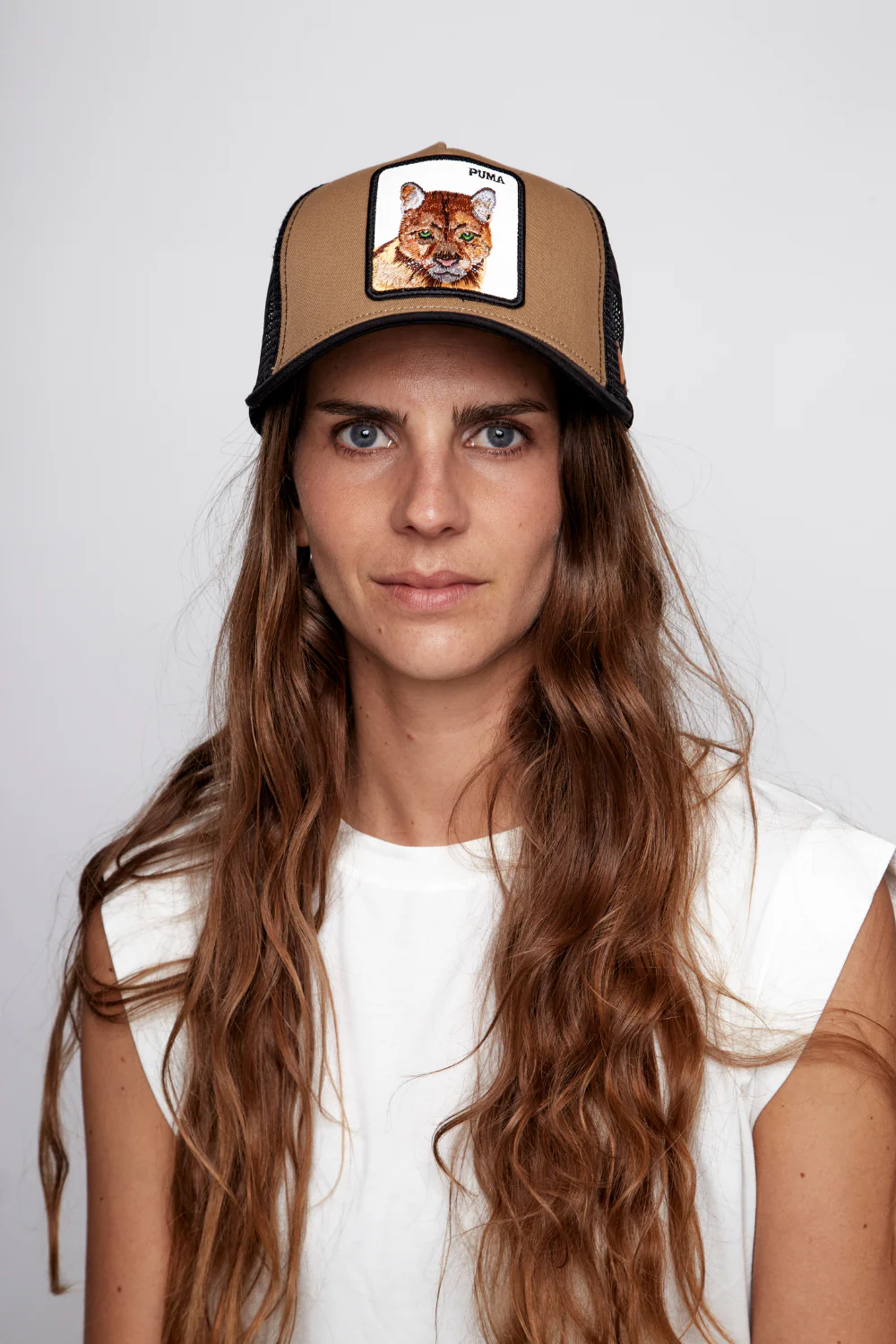 Jockey Puma Algodón Bordado Contraste Beige - Imagen 3