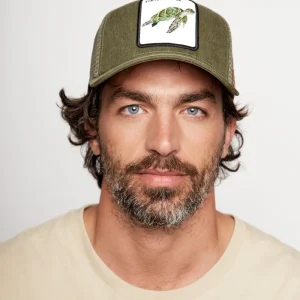 Jockey Tortuga Orgánico Verde Militar Lavado