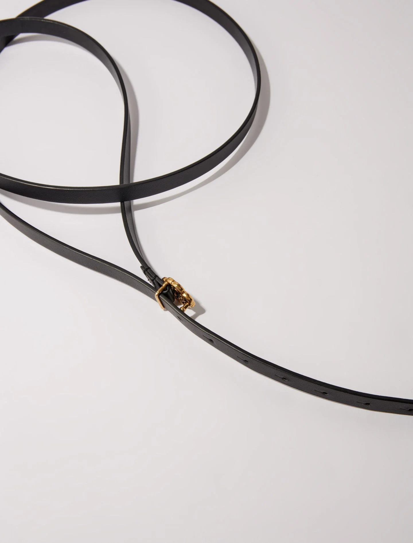 Cinturón fino de cuero de doble vuelta - Imagen 4