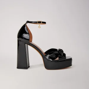 Sandalias con detalle de nudo y plataforma de 115mm