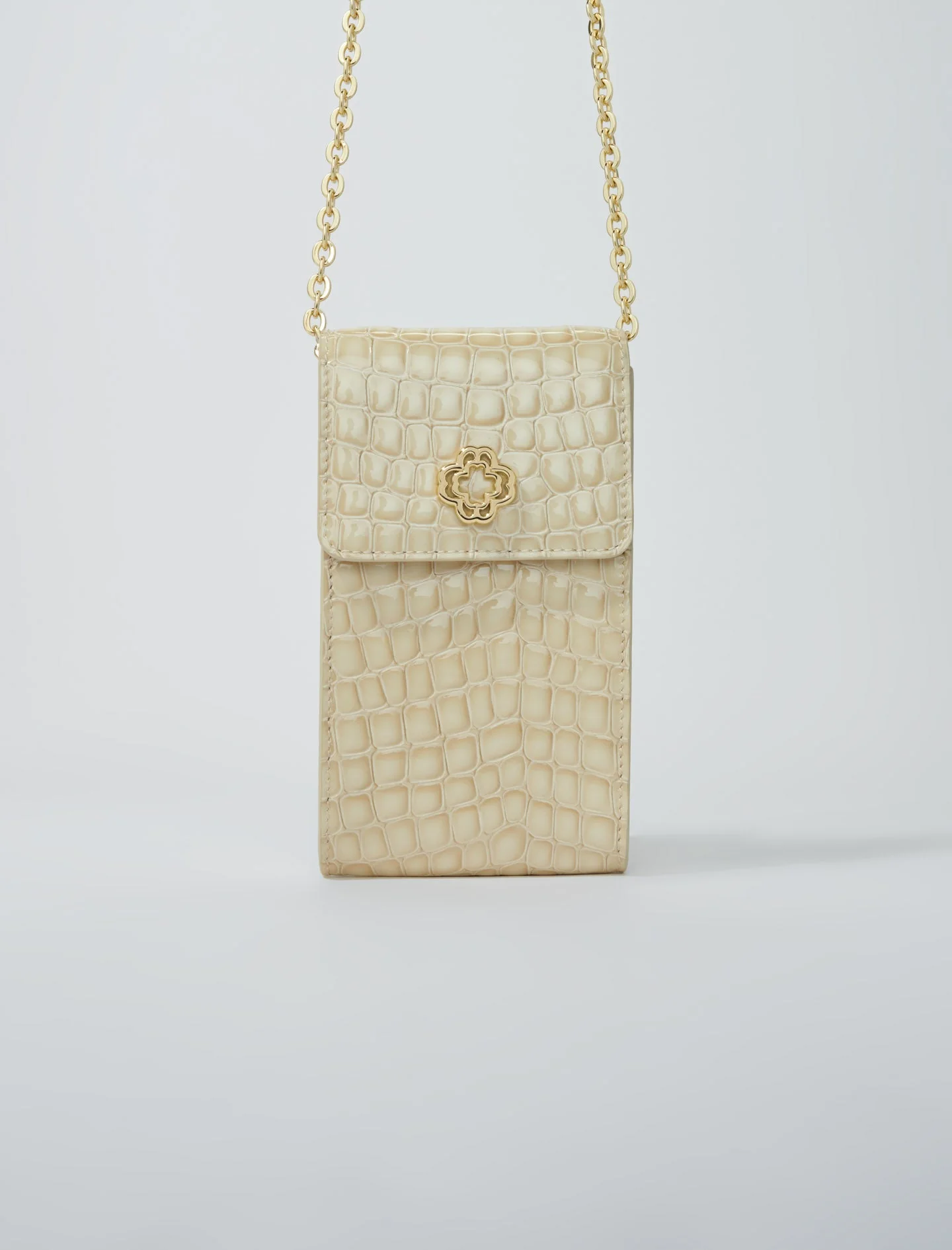 Funda de teléfono cuero brillante