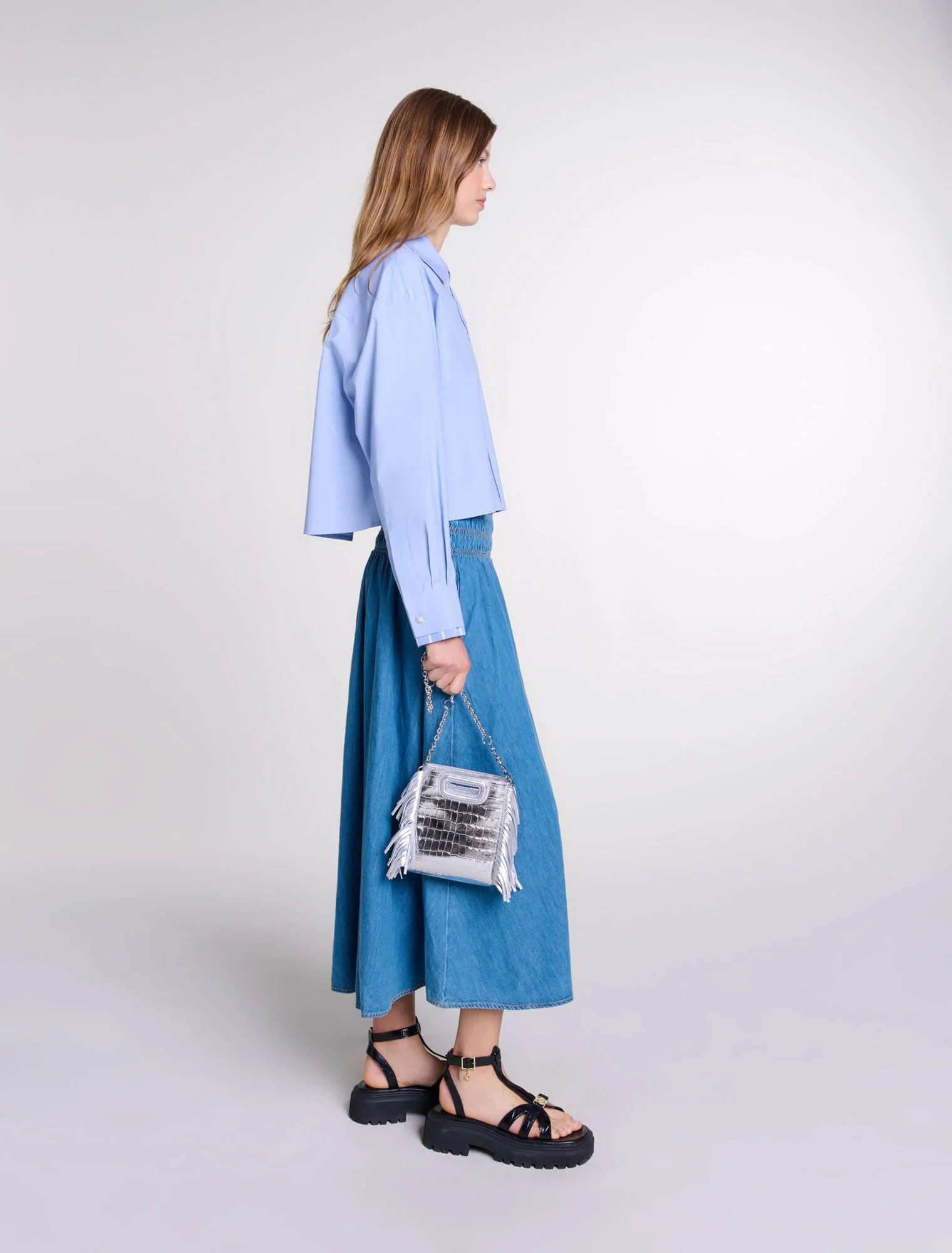 Bolso M Mini de piel de cocodrilo - Imagen 5