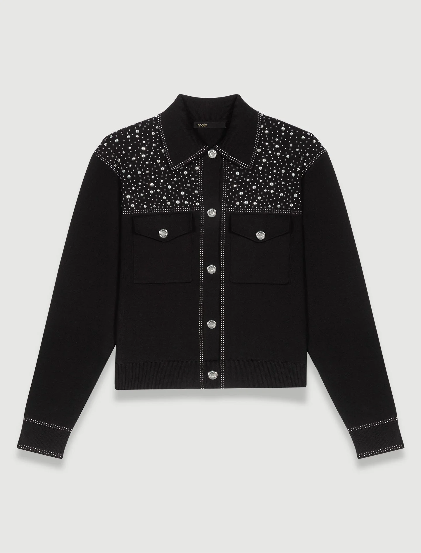 Cárdigan de punto con estrás - Imagen 5