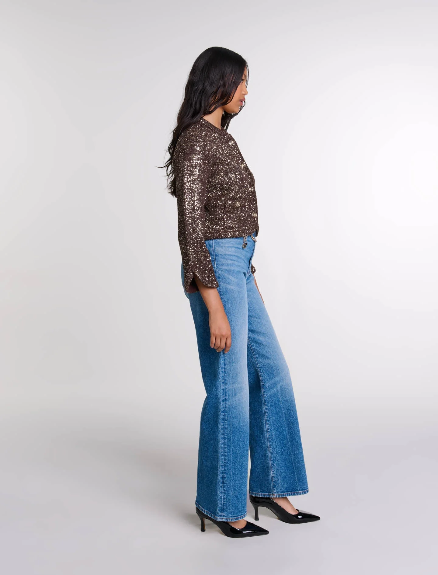 Cárdigan con lentejuelas - Imagen 3