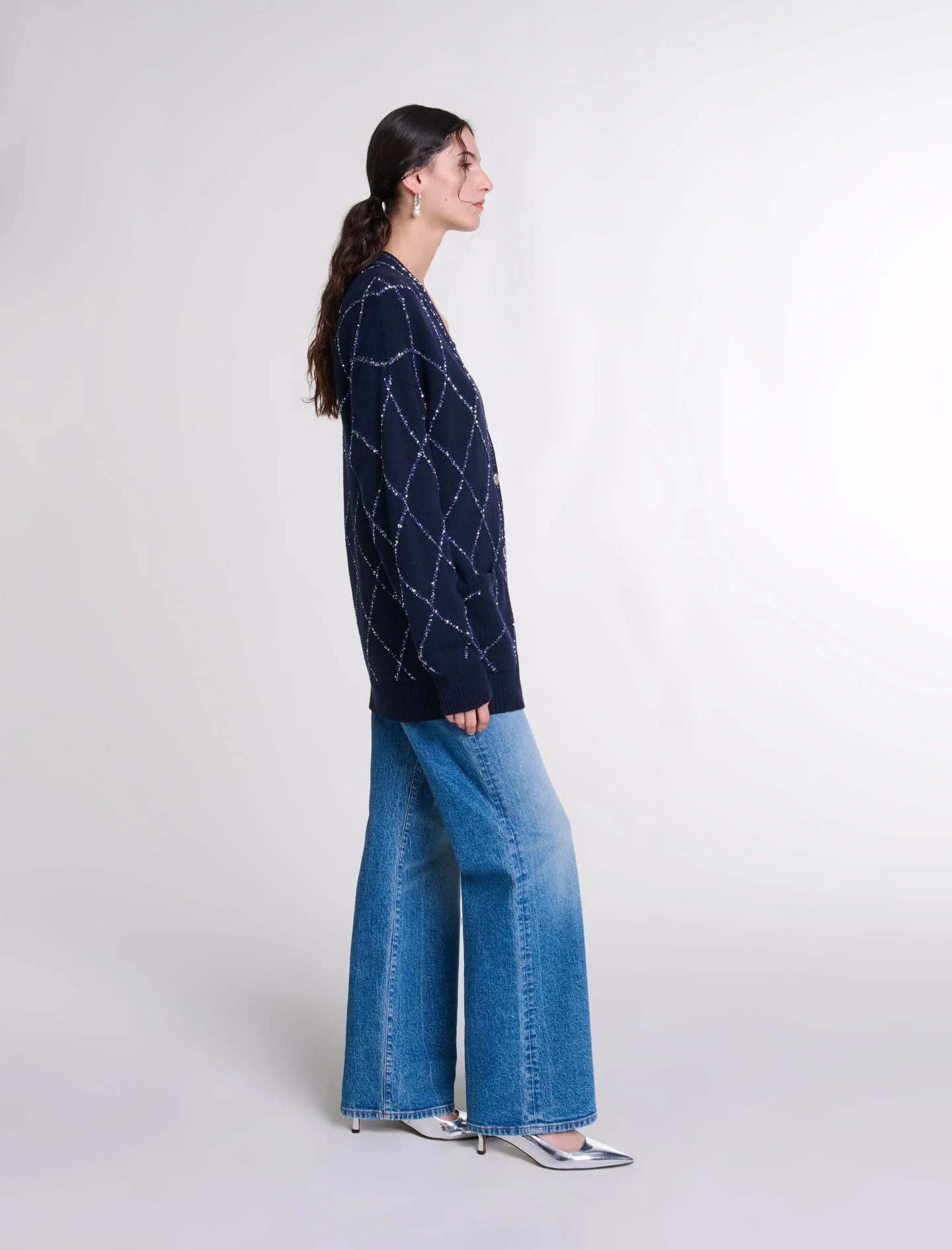 Cárdigan largo de lana - Imagen 3