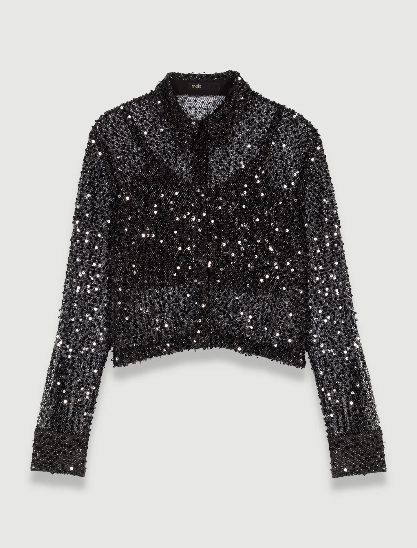 Camisa corta con lentejuelas - Imagen 5