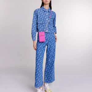 Camisa vaquera con motivo