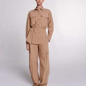 Camisa larga con cinturón