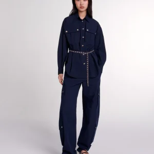 Camisa larga entallada