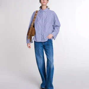 Camisa de rayas con pedrería