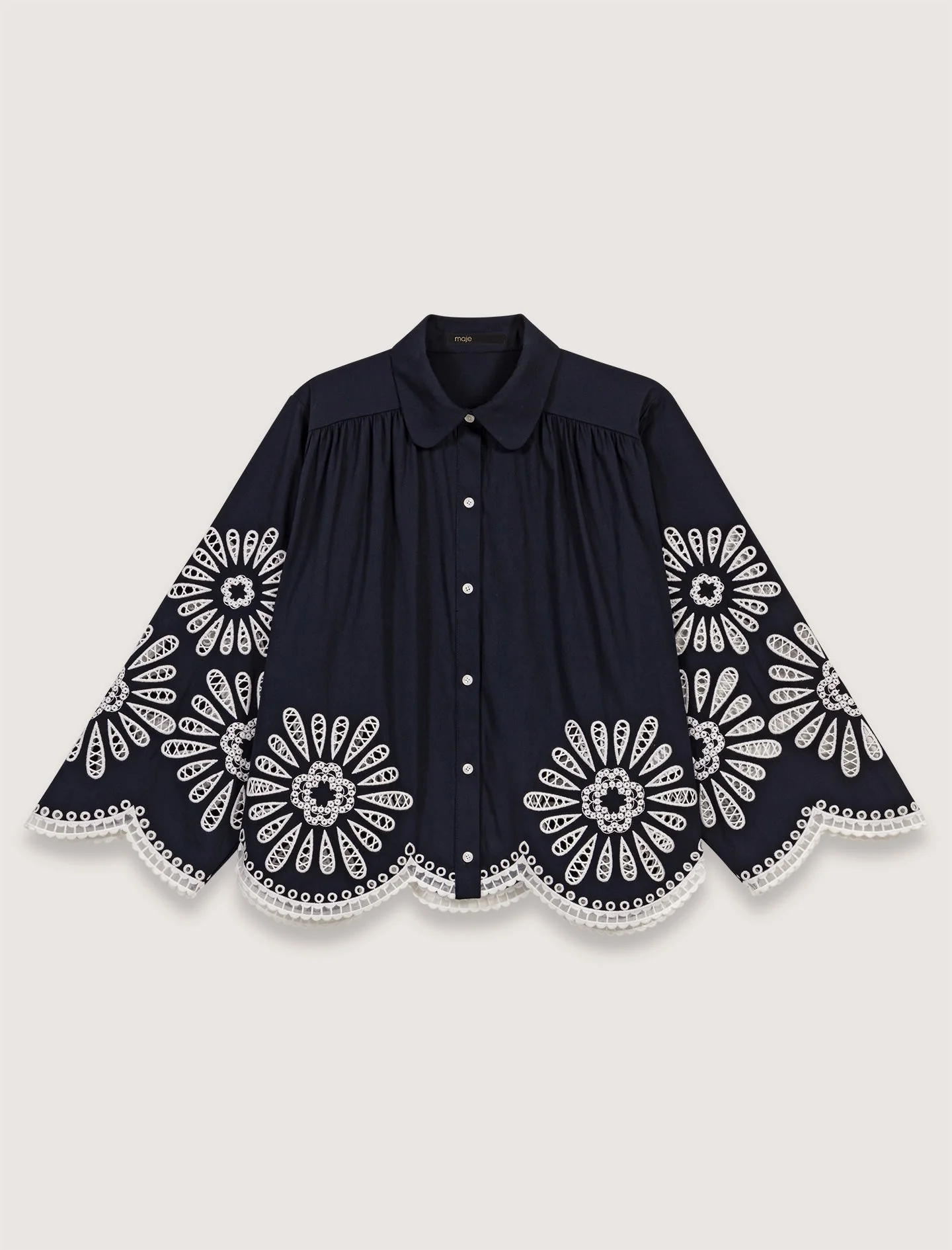 Camiseta corta con detalles de ganchillo - Imagen 4