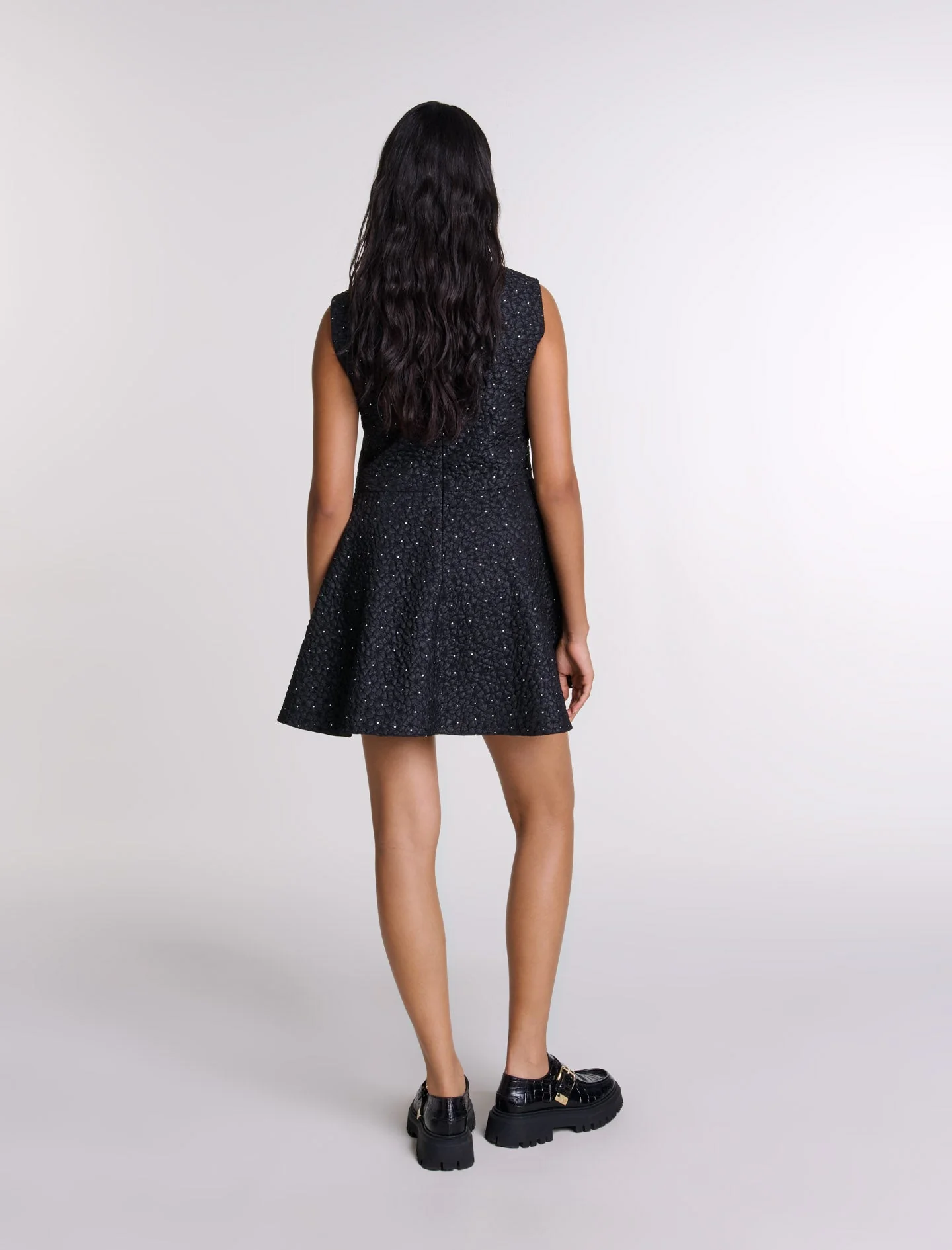 Vestido-mono con strass - Imagen 4