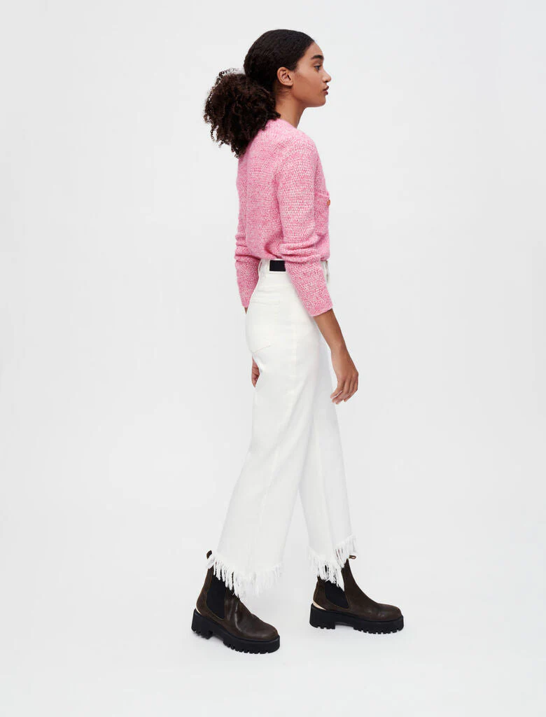 Vaquero recto con bajo deshilachado - Imagen 3