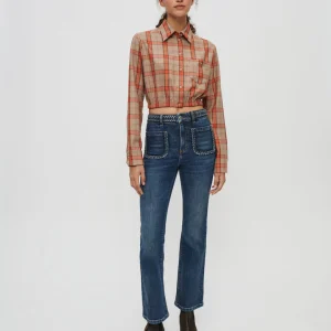 Vaquero con detalles trenzados