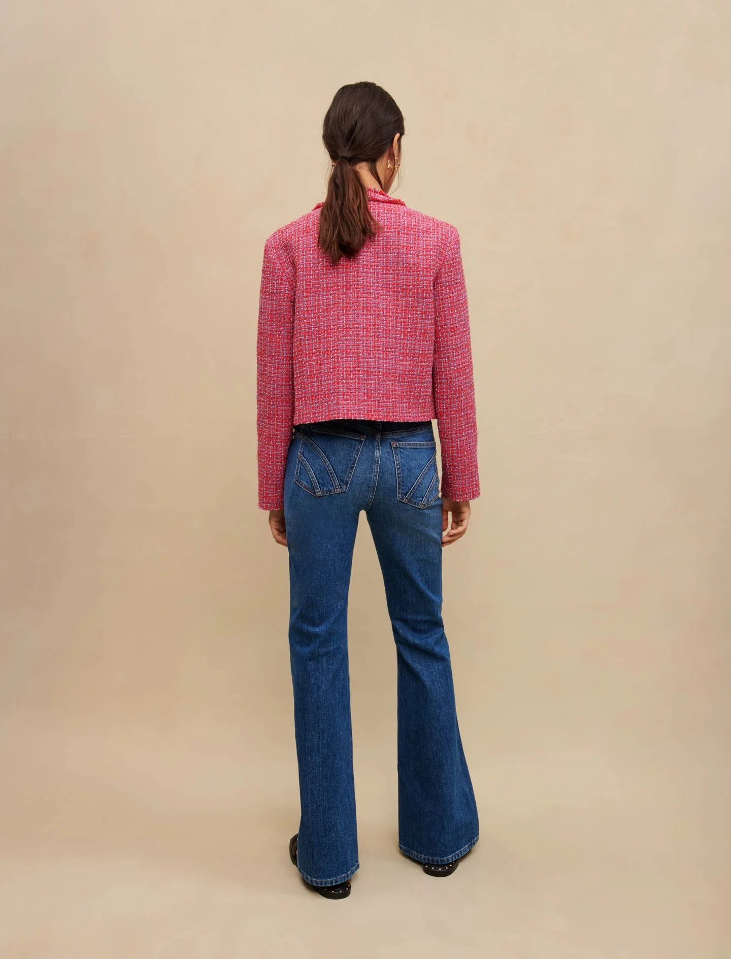 Jeans acampanados bordados - Imagen 5