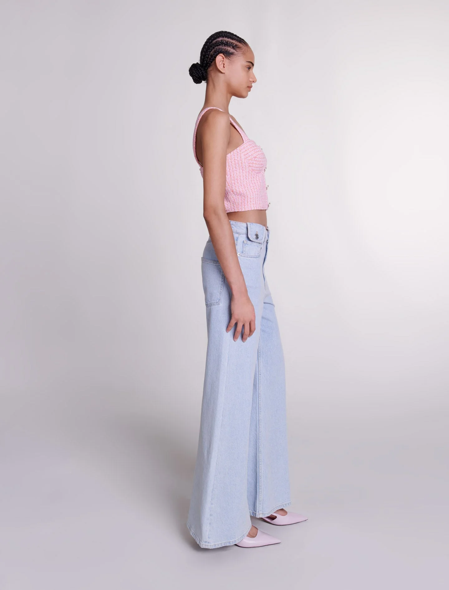 Vaquero ancho desteñido - Imagen 3