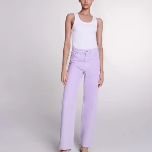 Vaquero ancho con efecto desteñido