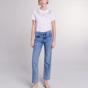 Vaquero con detalles trenzados