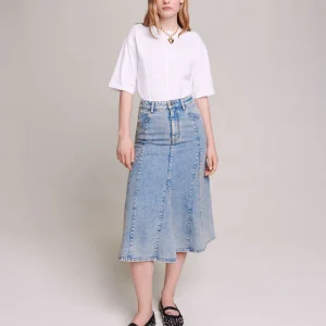 Falda vaquera midi