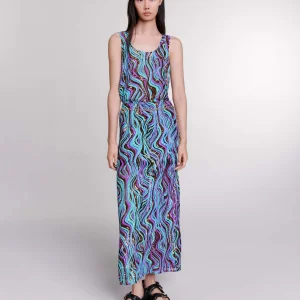 Falda larga de lentejuelas