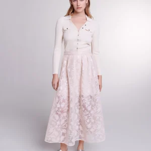 Falda larga con lentejuelas