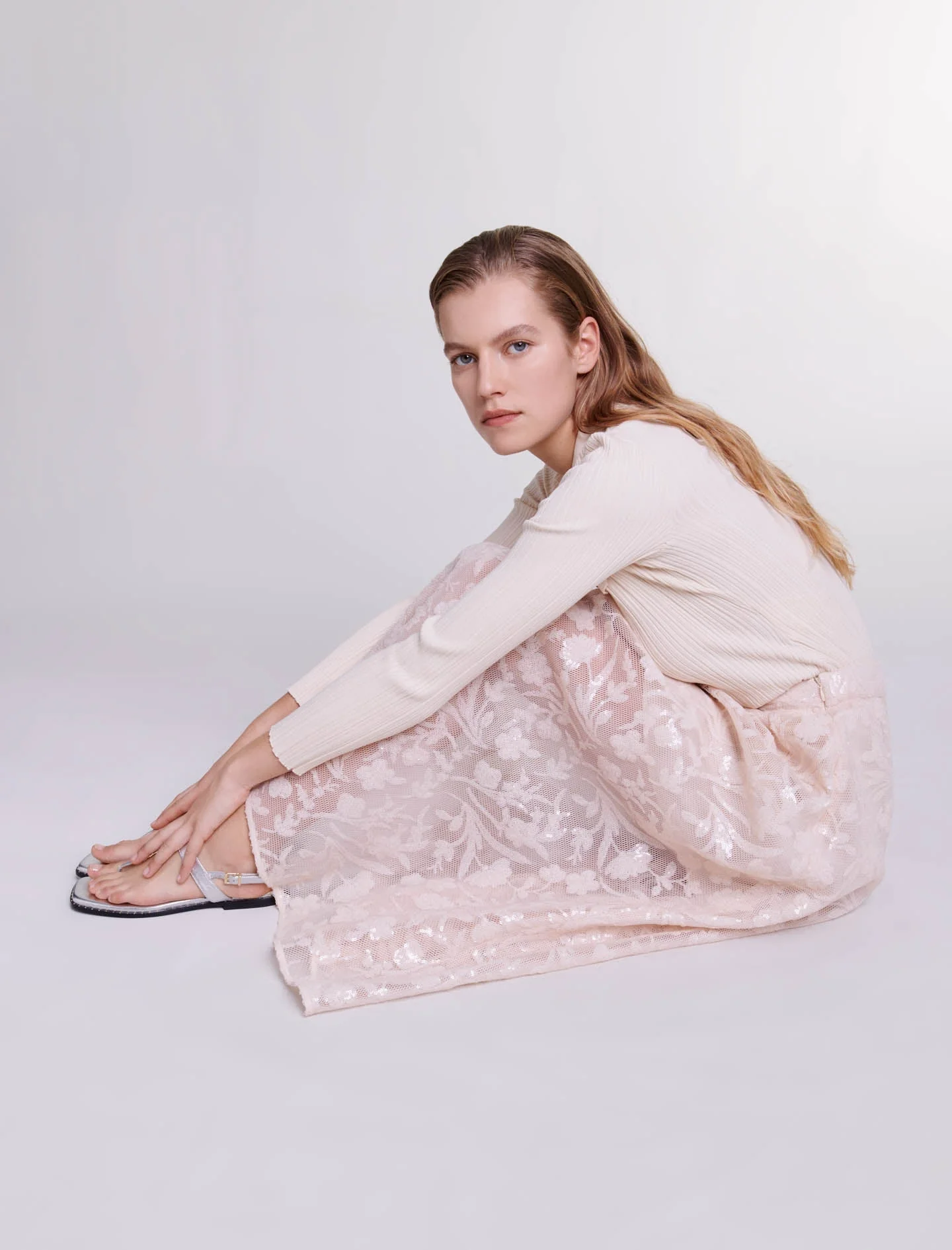 Falda larga con lentejuelas - Imagen 3