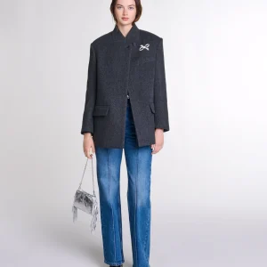 Abrigo corto de lana