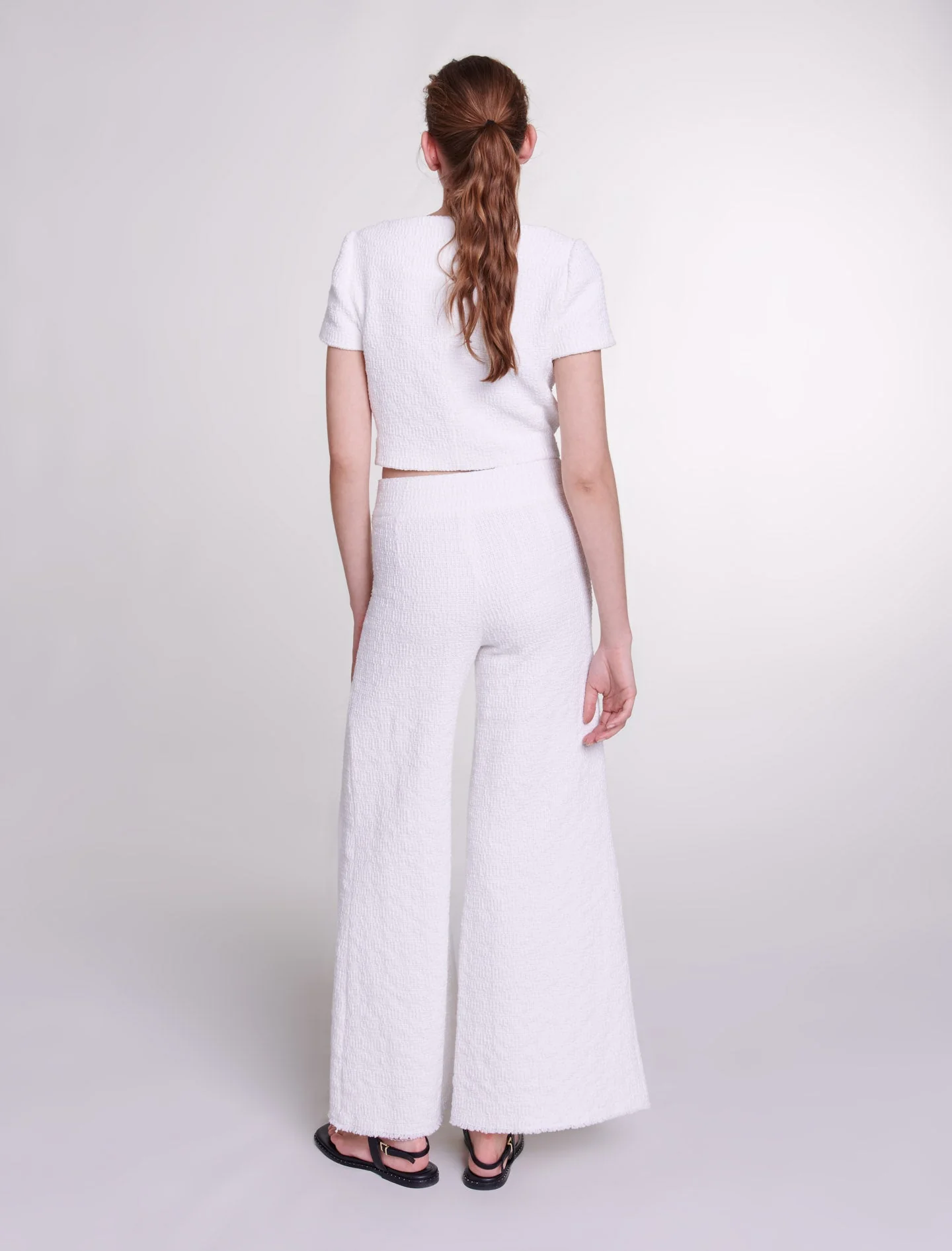 Pantalón ancho de tweed - Imagen 3