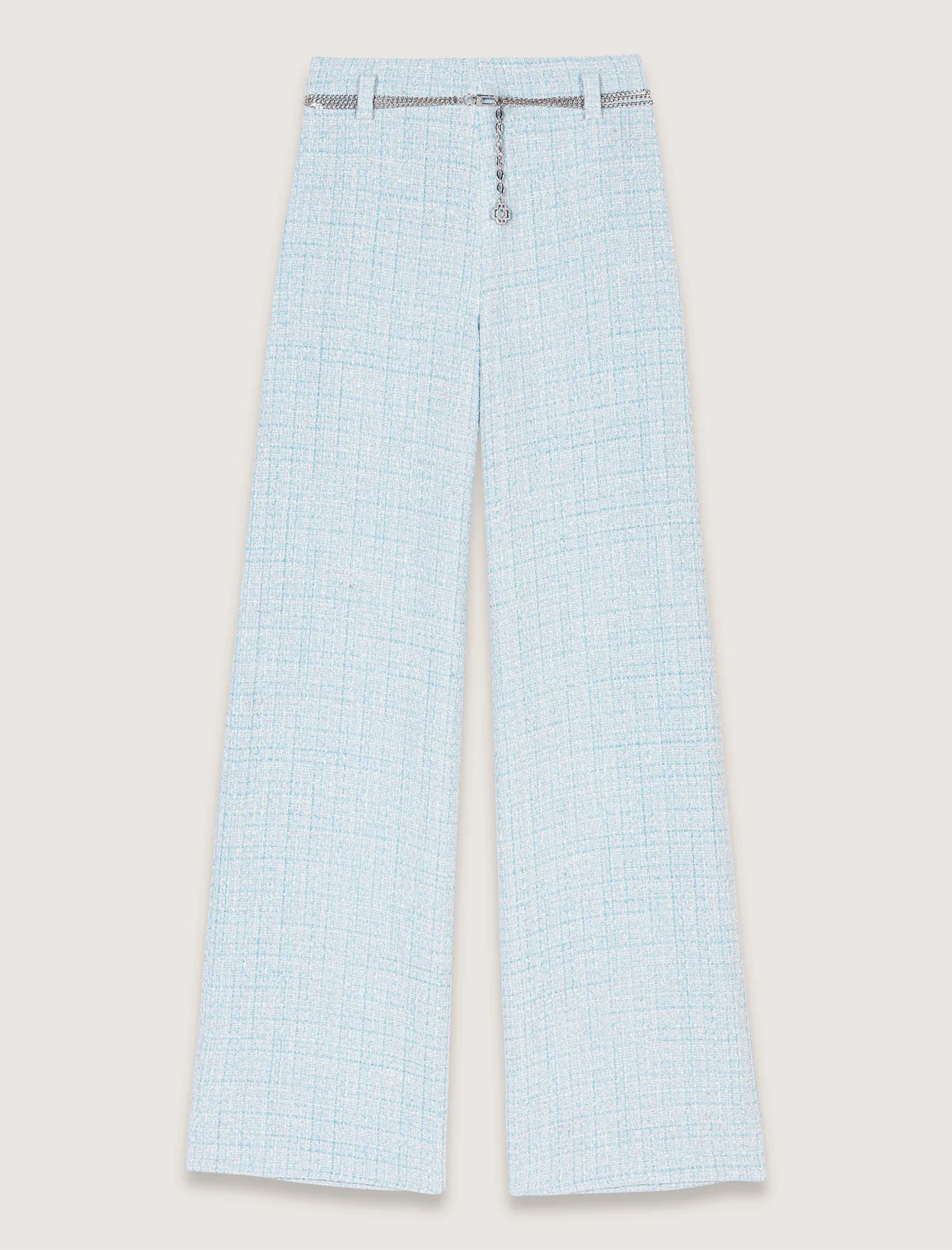 Pantalón de tweed con cinturón - Imagen 4