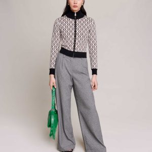 Jersey estampado con cremallera