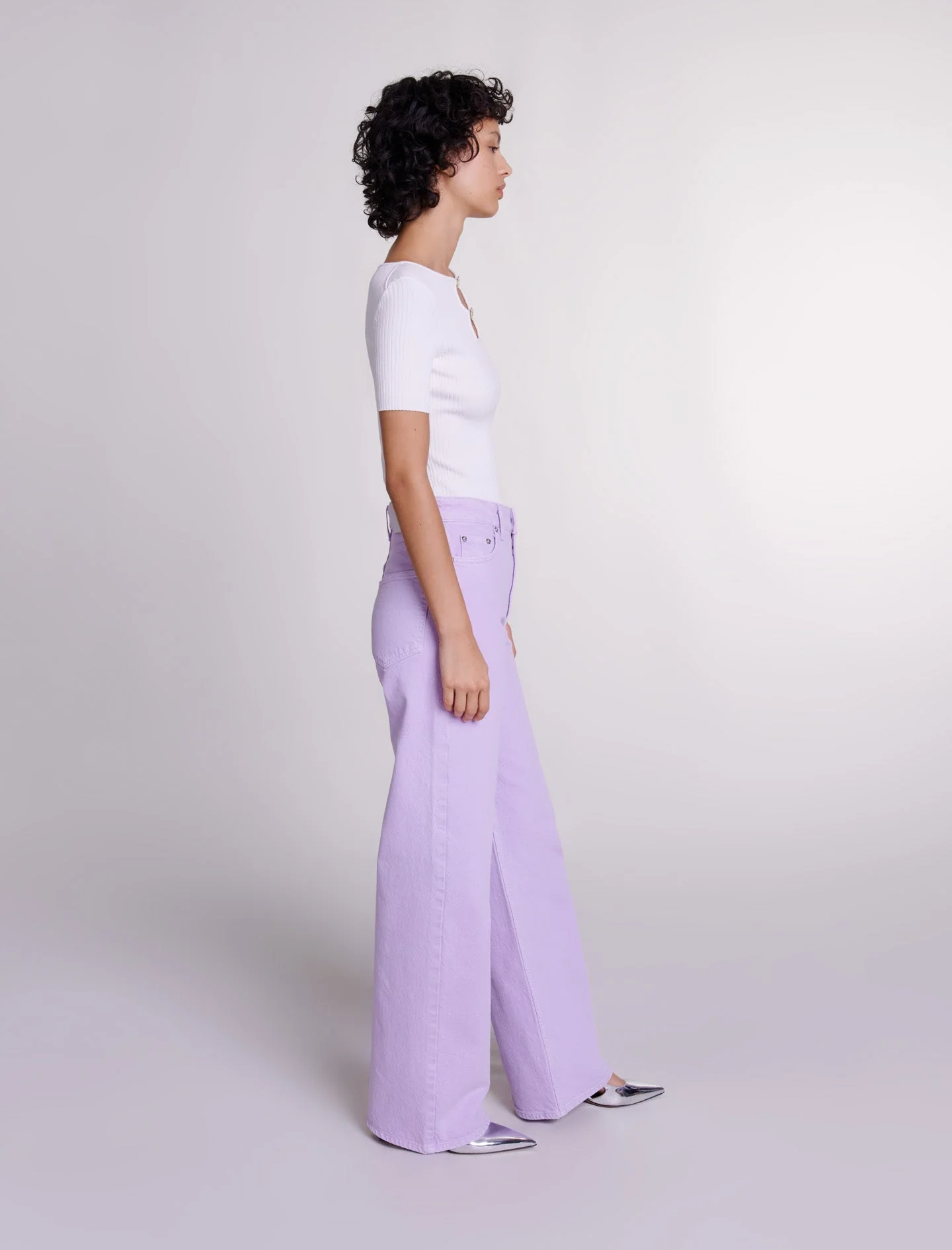 Top con punto calado y bisutería - Imagen 3