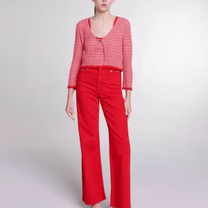 Twin set de punto motivo de espiga