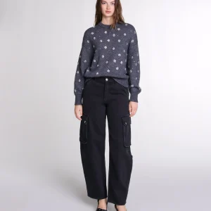 Jersey de punto con strass