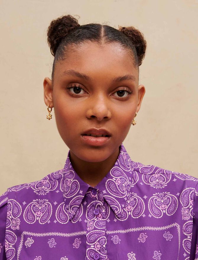 Vestido corto con estampado paisley - Imagen 4