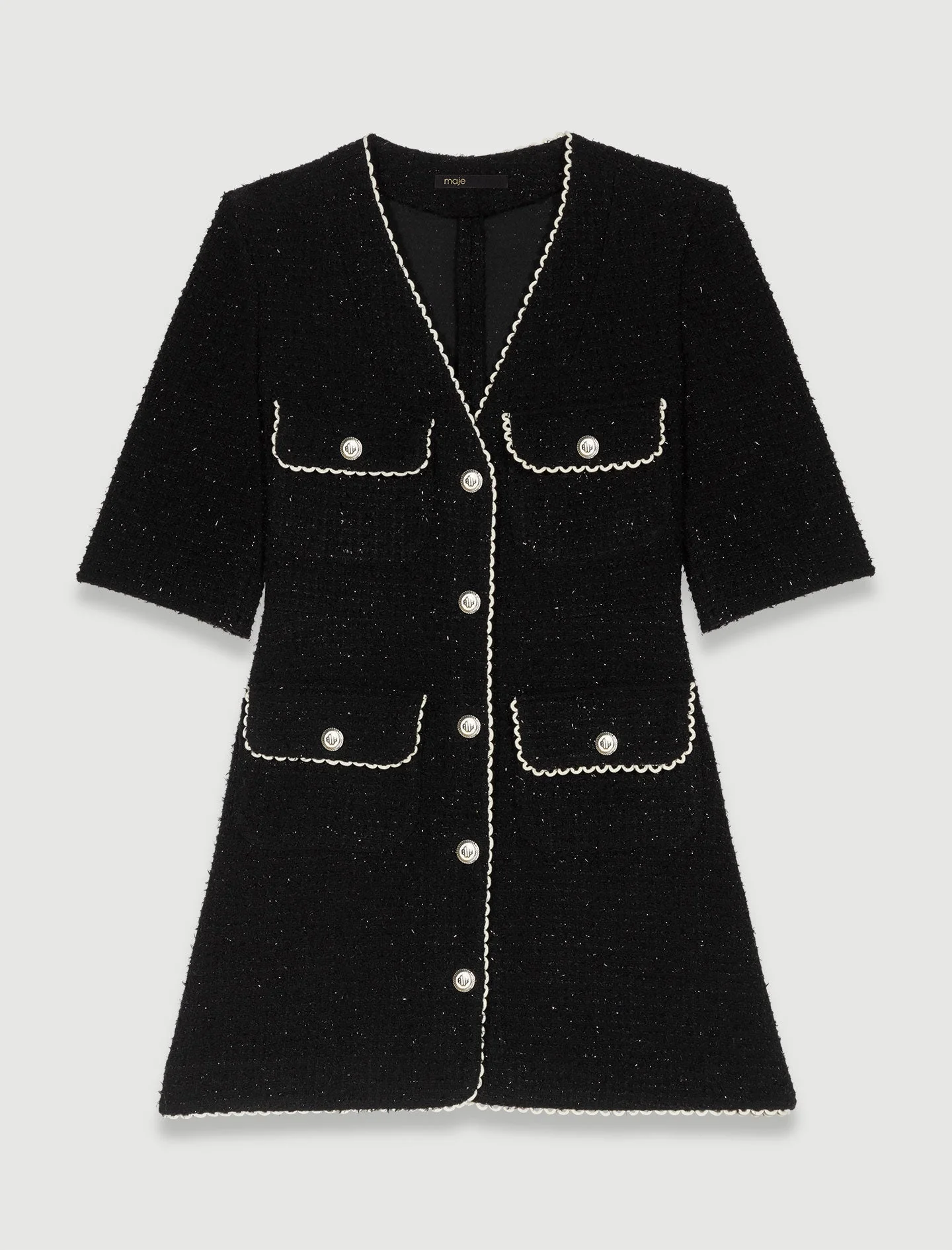 Vestido corto de tweed - Imagen 5