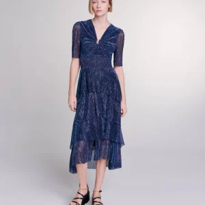 Vestido largo con volantes