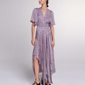 Vestido largo estampado