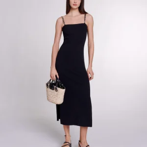 Vestido largo de punto