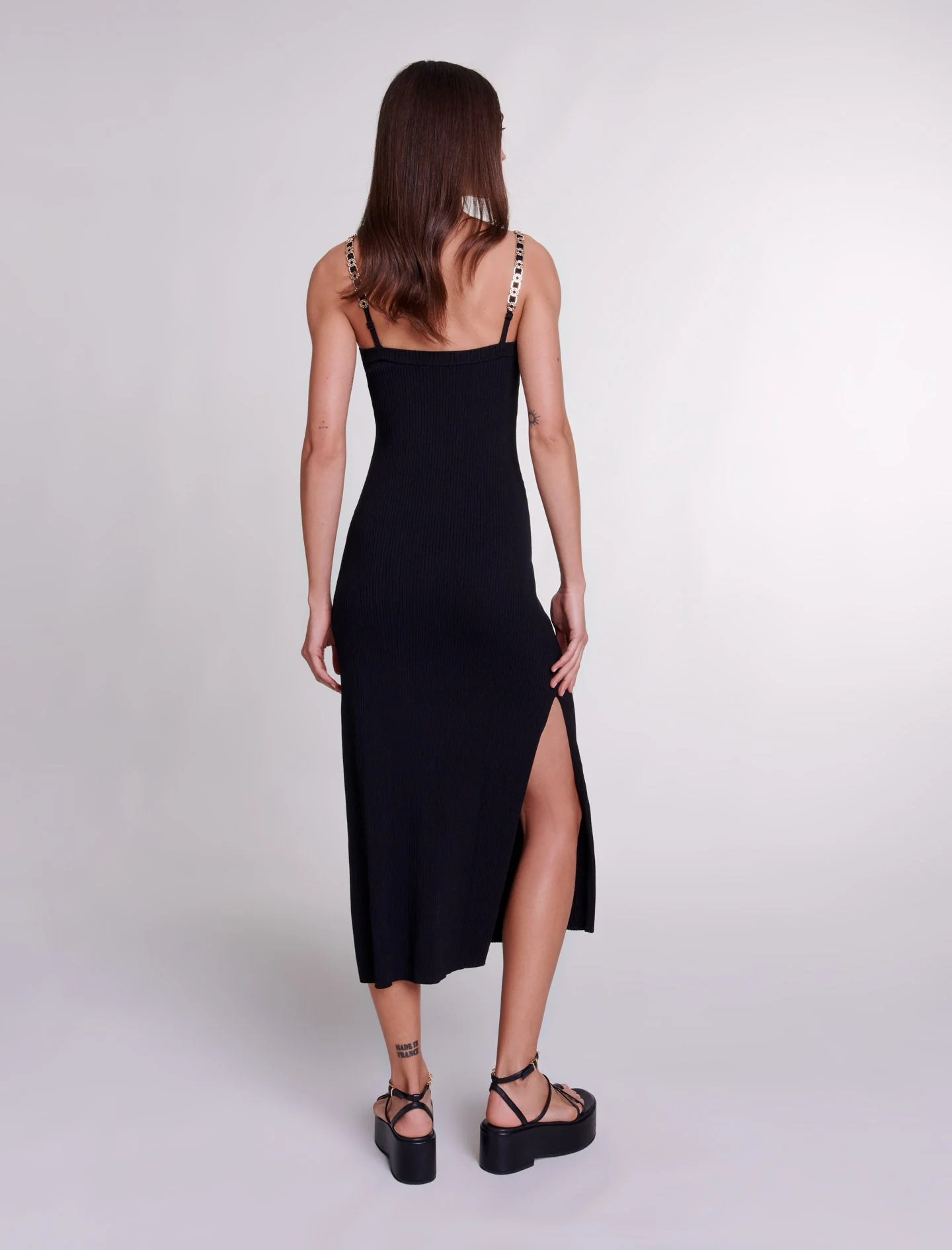 Vestido largo de punto - Imagen 4