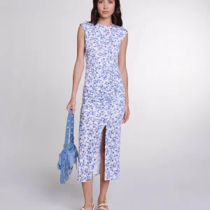 Vestido largo estampado