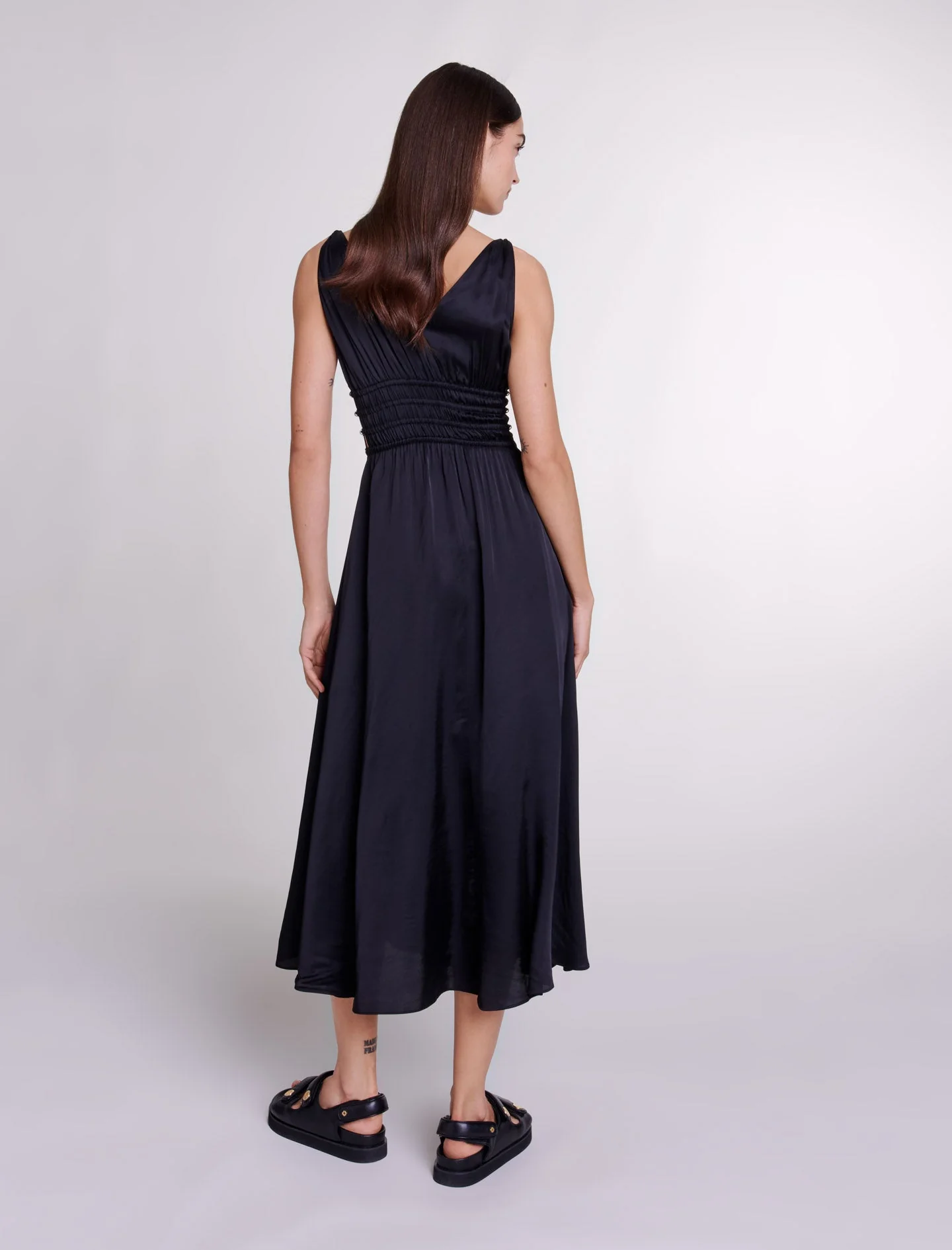 Vestido largo calado - Imagen 4