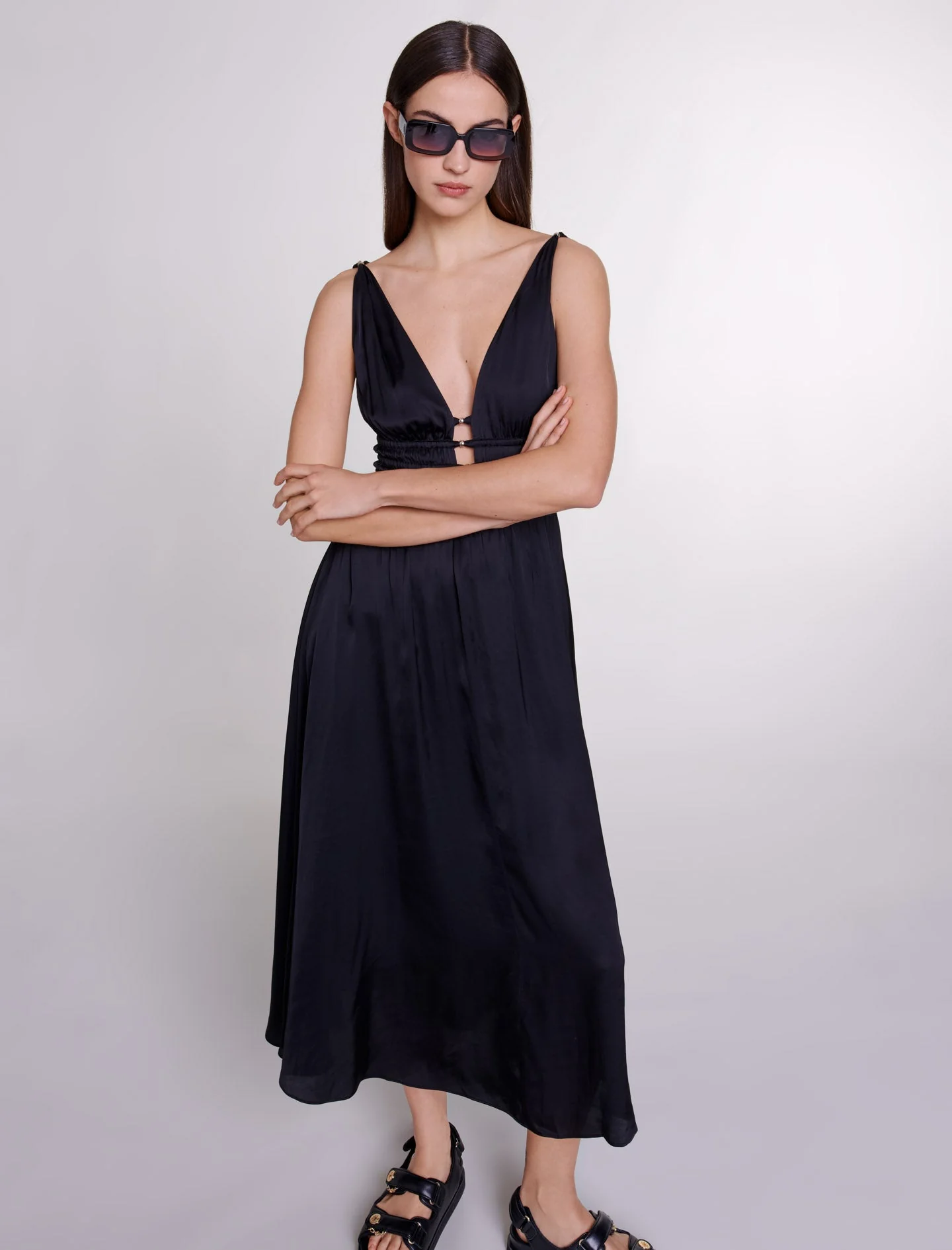 Vestido largo calado - Imagen 5