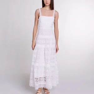 Vestido largo de ganchillo